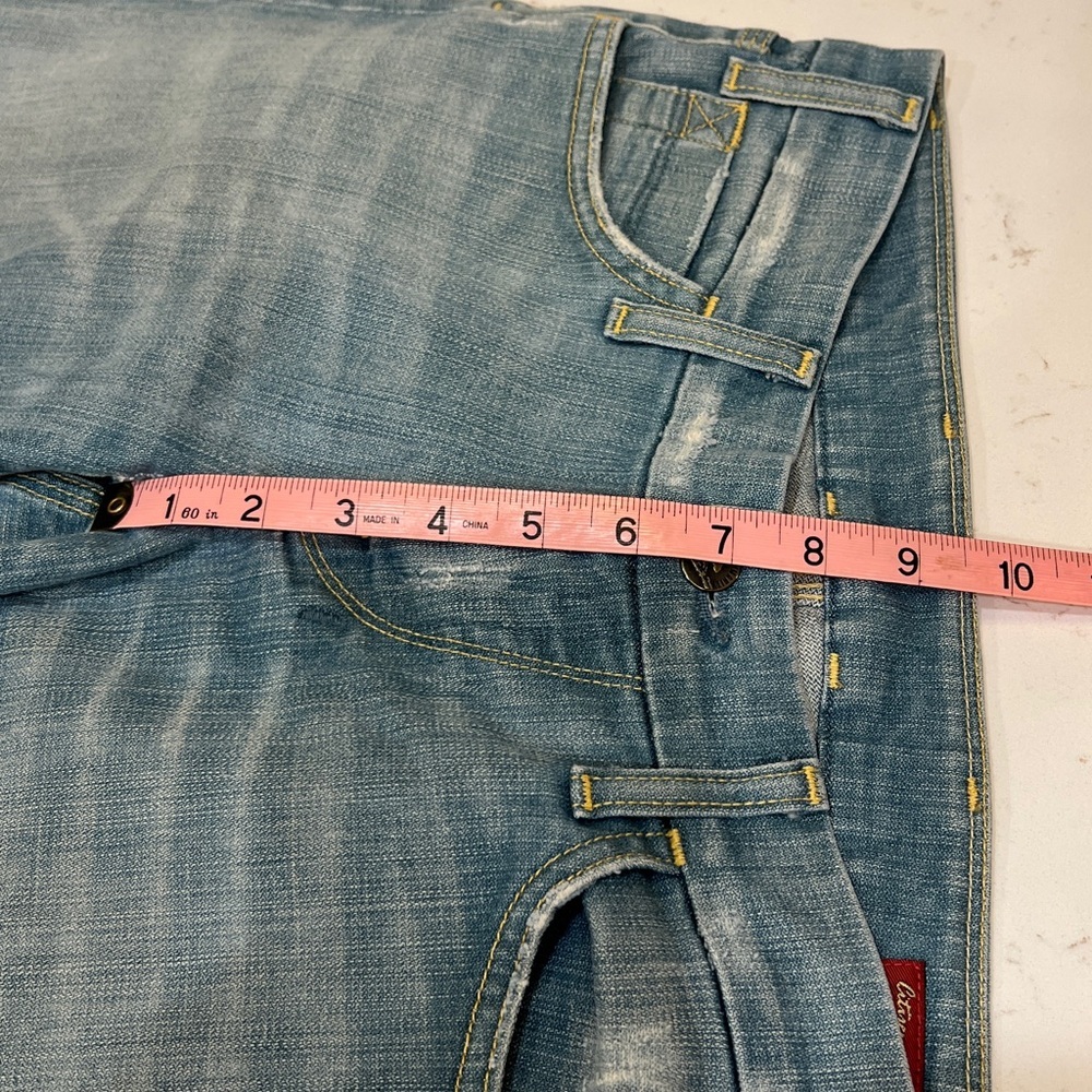 Citizens of Humanity Carpenter Crossroad Cropped Distressed Jeans Size 29 FLAWED - Picture 12 of 14
